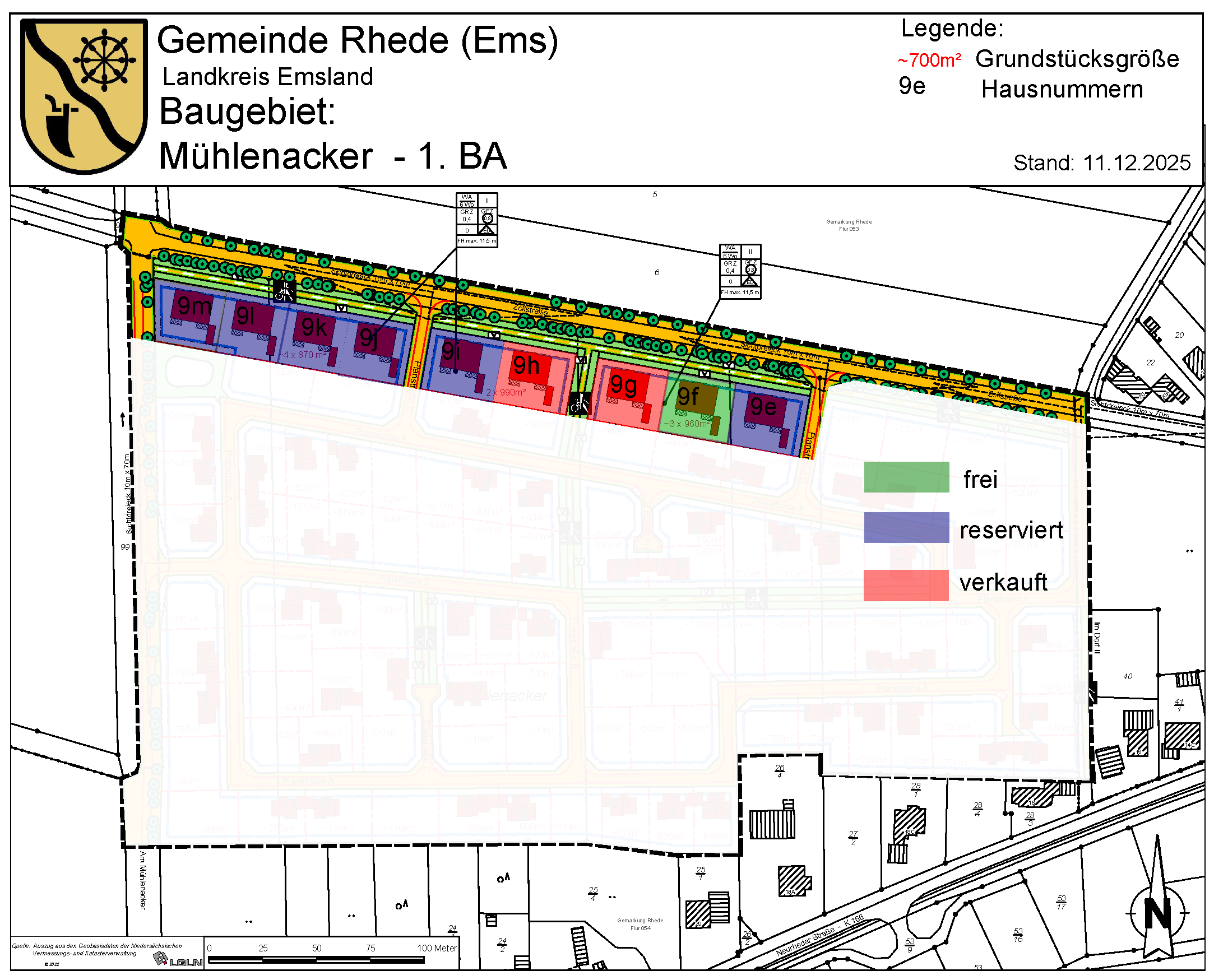 Baugebiet Mühlenacker 1. BA
