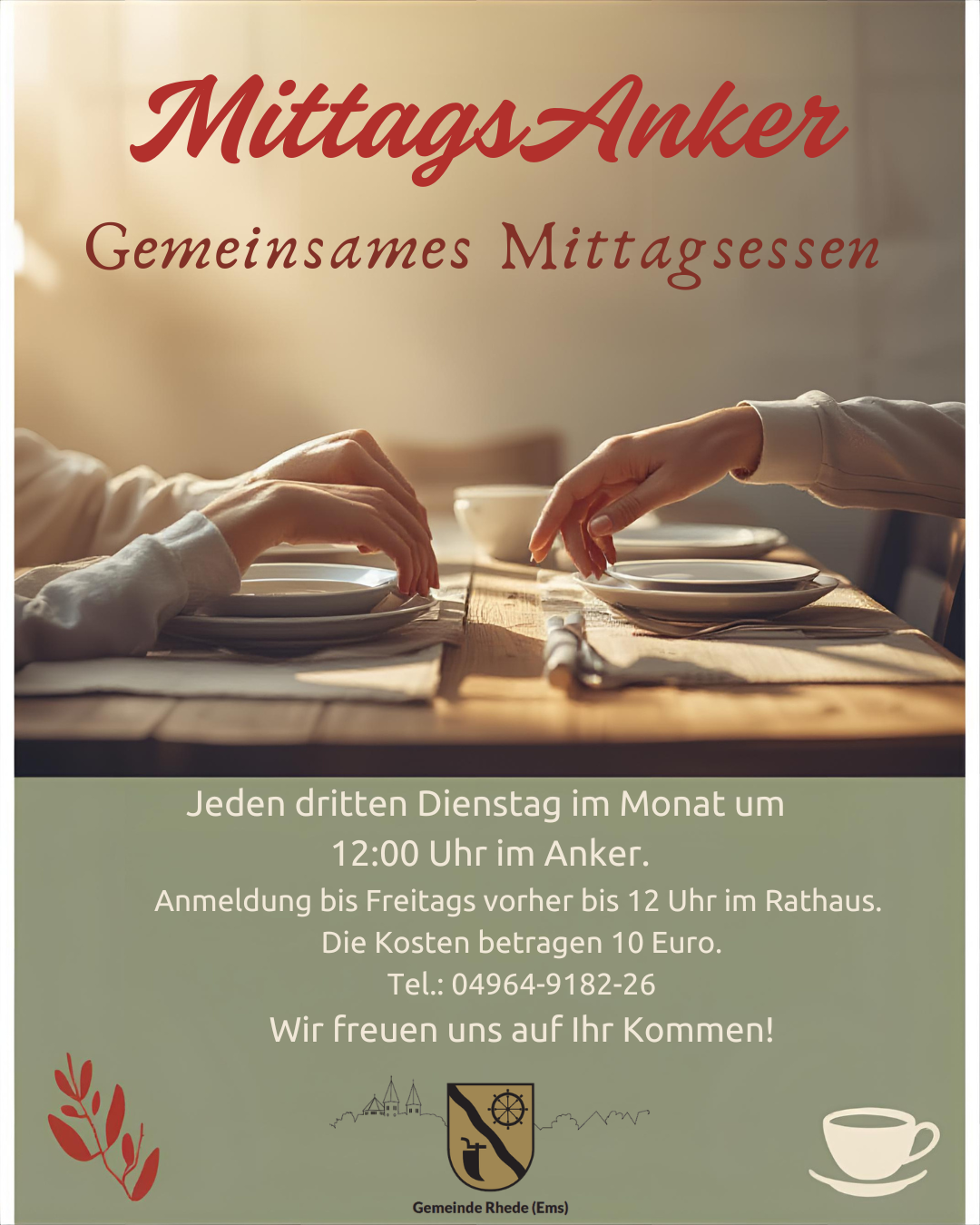 MittagsAnker – Gemeinsames Mittagessen
